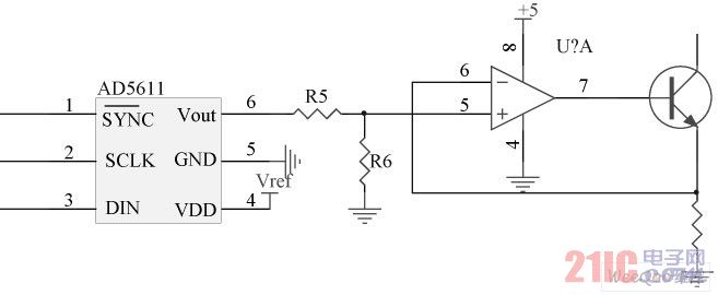利用AD5611 搭建的模擬調光電路