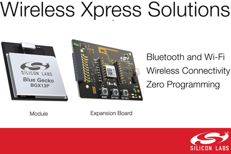 Silicon Labs Wireless Xpress模塊免編程實(shí)現(xiàn)藍(lán)牙和Wi-Fi連接