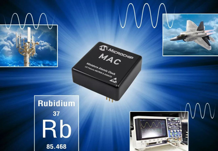 Microchip推出支持5G和國防應用的微型銣原子鐘