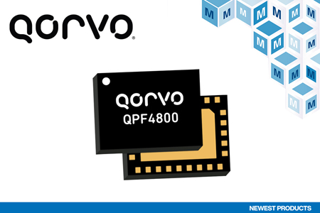 貿澤電子備貨Qorvo QPF4800雙頻Wi-Fi 6前端模塊