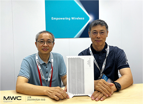 比科奇和幾維通信在2023年MWC上海展示業(yè)界首款完整功能的4G+5G雙模小基站