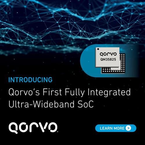 Qorvo超寬帶(UWB)產品組合推出首款全集成低功耗SoC-QM35825